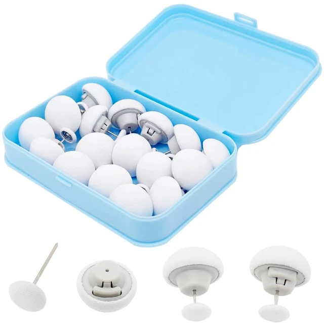 Main image of 24PCS Duvet Cover Clips, Safe Locking Duvet Pins to Hold Comforter Duvet Snaps with Storage Box, Easy to Use Double Sided Pin Fasteners for Quilt Cushions Curtains