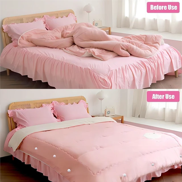 Alt view image 5 of 6 - 24PCS Duvet Cover Clips, Safe Locking Duvet Pins to Hold Comforter Duvet Snaps with Storage Box, Easy to Use Double Sided Pin Fasteners for Quilt Cushions Curtains