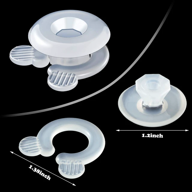 Alt view image 3 of 7 - 12 Pcs Duvet Comforter Clips Plastic Grippers Button Clips Non Slip | Gripper Design, for Inside Corner and Keep Comforter Duvet, Prevent Shifting, Easy to Install, Reusable with Quilts Blankets