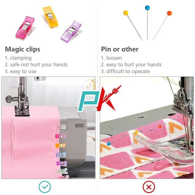 Alt view image 6 of 7 - Large Sewing Clips Fabric Clips 50PCS Jumbo Quilt Clips for Quilting Assorted Colors, Multipurpose Craft Sewing Supplies Quilting Accessories Crafting Tools
