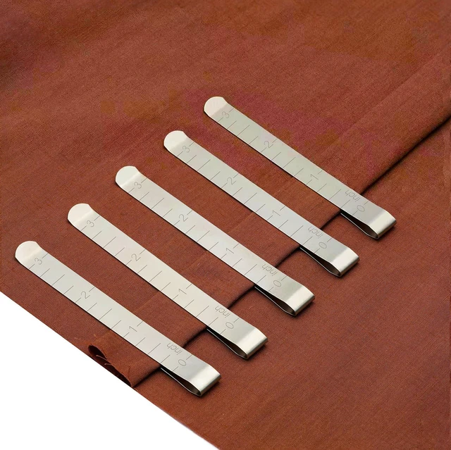 Main image of 20 PCS Large Sewing Clips, Sewing Clips for Fabric and Quilting, Hemming Clips Quilting Clips for Binding with Inch Scale