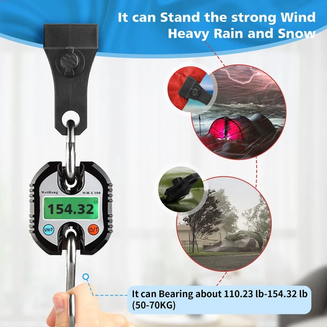 Alt view image 2 of 6 - Upgrade Large Tarp Clips Heavy Duty Lock Grip, 6 PCs Heavy Duty Tarp Clip Clamps Thumb Screw Tent Fasteners Clips for Camping Awnings Caravan Canopies Car Truck Swimming Pool Boat Cover Clips