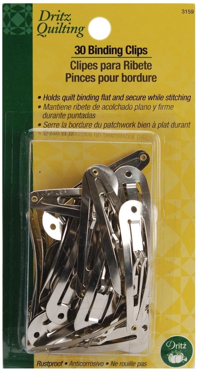 Main image of 3159 Binding Quilter's Clips (30-Count),Silver,Medium