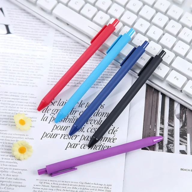 Alt view image 5 of 7 - Colored Pens,Fair pens With 0.7 mm Fine Tip Bulk - 14-Piece Pack - Pastel & Vibrant, Colorful Smooth Writing, Lightweight Ballpoint Pen Body Teacher Essentials Gift
