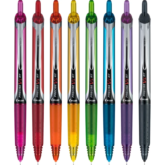 Alt view image 3 of 5 - Precise V5 RT Rolling Ball Pens, 0.5 mm, Pack of 8