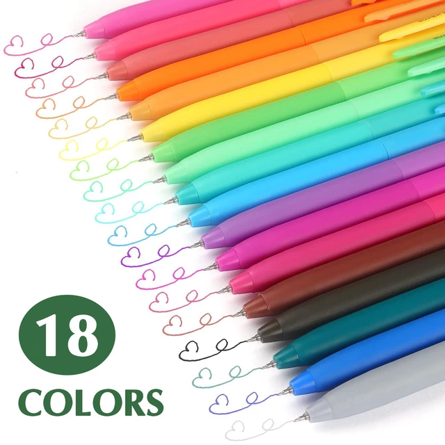 Alt view image 2 of 7 - Colored Gel Pens, 0.5mm Quick Dry Fine Point Pen, 18 PCS | Smooth Writing Pens for Note Taking and Journaling