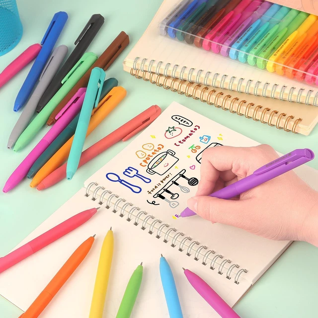 Alt view image 7 of 7 - Colored Gel Pens, 0.5mm Quick Dry Fine Point Pen, 18 PCS | Smooth Writing Pens for Note Taking and Journaling