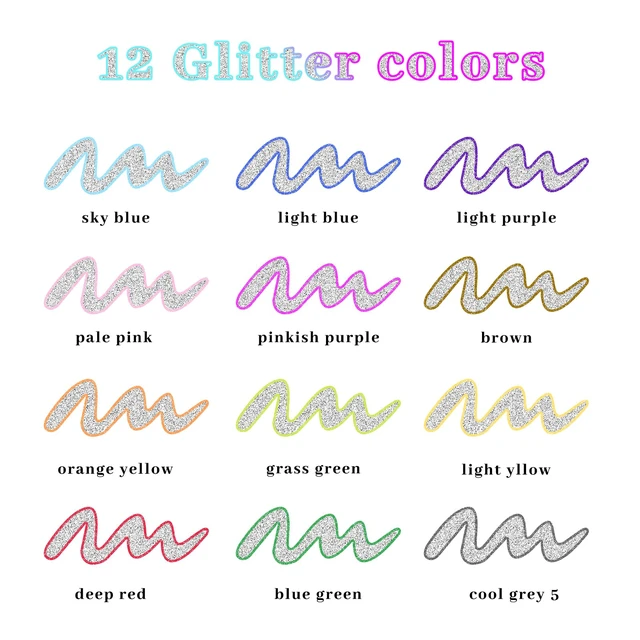 Alt view image 2 of 6 - 12 Colors Self-Outline Metallic Markers | Professional Double Line, Shimmer Pens, Calligraphy, Illustration & Artist-Grade DIY Crafts