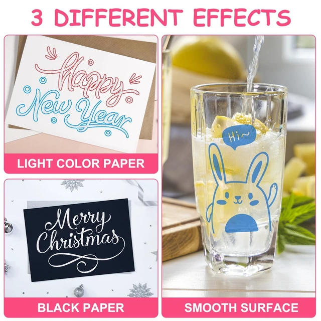 Alt view image 3 of 6 - Muchcute 24 Outline Markers Glitter Pens: Arts Crafts Kids 4-12 Girls Gifts | Metallic Double Line Self Outlining Sparkle Outliner Shimmer