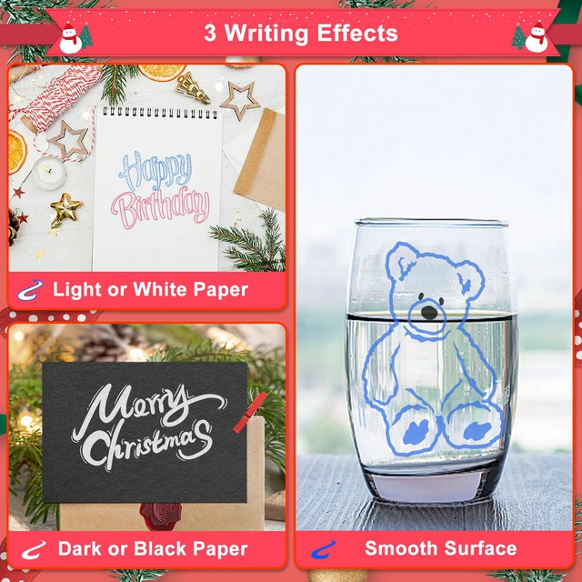 Alt view image 3 of 7 - 18 Outline Markers Metallic Glitter Pens for Kids, Tween & Teen Girl Gifts | Art Supplies & Crafts for Kids 8-12, Birthday Gifts for Girls 6-8 & 9-12, Stocking Stuffers for Girls