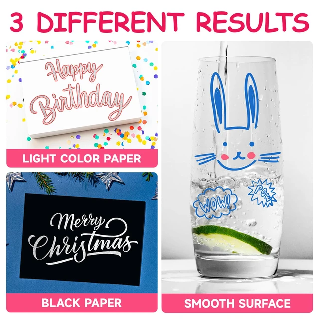 Alt view image 5 of 7 - Stocking Stuffers for Teen Girls Kids, 12 Outline Glitter Markers | Teen Girl Gifts Trendy Stuff, Art Supplies for Kids 9-12, Crafts for Girls 8-12, Gift for 4-12 Year Old Girls Birthday Gifts