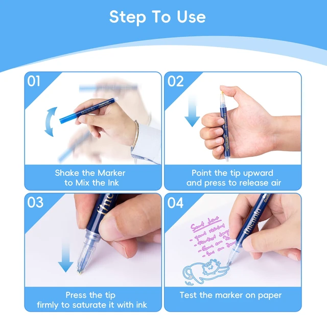 Alt view image 5 of 7 - Double Line Outline Markers, 36 Colors Metallic Glitter Pens | Self outlining glitter markers, trendy diy art craft doodle supplies, birthday gifts for kids girls ages 4-12
