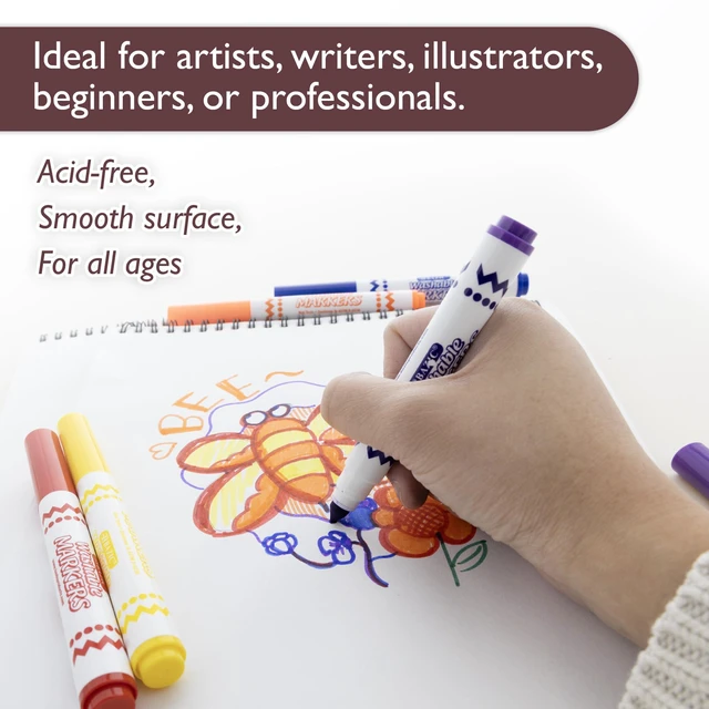 Alt view image 3 of 7 - Sketch Pad 50 Sheet 6" X 8", Top Bound Spiral Sketchbook Drawing Pads, Sketching Paper Coloring Book for Artist Kids School, 1-Pack