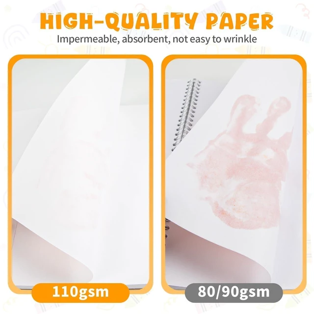 Alt view image 3 of 7 - Drawing Pad for Kids, 6x9 Sketch Book, 2-Pack, 80 Sheets Each | Portable Glue-Bound Sketch Pad, 110gsm Acid-Free Paper, Kids Art Supplies for Drawing, School, Travel & Creative Activities
