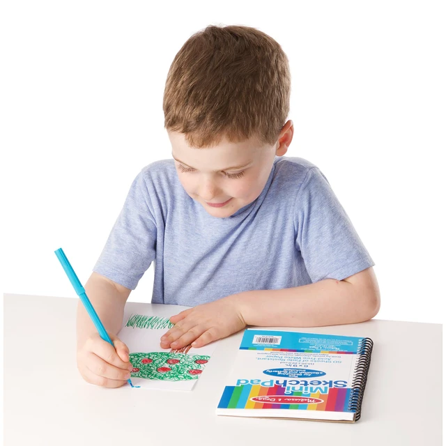 Alt view image 2 of 7 - Mini-Sketch Spiral-Bound Pad (6 x 9 inches) - 4-Pack Sketch Book for Kids, Kids Drawing Paper, Drawing and Coloring Pads