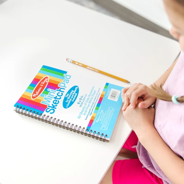 Alt view image 2 of 7 - Drawing Paper, Sketch Pad, 3-Pack Bundle for Coloring, Writing or Painting (6 x 9 inches) - 50 Sheets Each, Kids Drawing Pad & Art Supplies for Kids Ages 3+