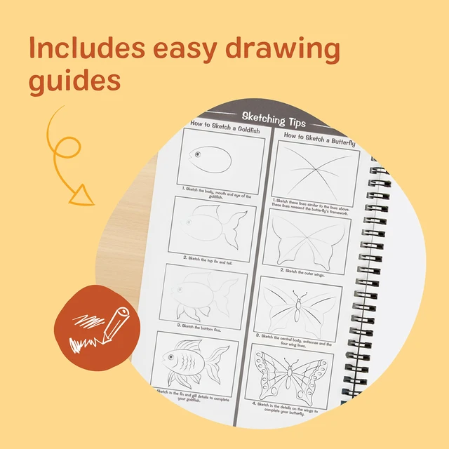 Alt view image 5 of 7 - Drawing Paper, Sketch Pad, 3-Pack Bundle for Coloring, Writing or Painting (6 x 9 inches) - 50 Sheets Each, Kids Drawing Pad & Art Supplies for Kids Ages 3+