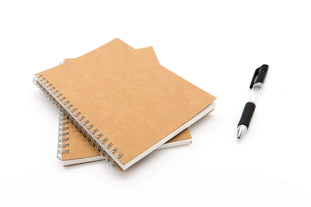 Alt view image 3 of 6 - Soft Cover Spiral Notebook Journal 2-Pack, Blank Sketch Book Pad, Wirebound Memo Notepads Diary Notebook Planner with Unlined Paper, 100 Pages/ 50 Sheets, 7.5 inch x 5.1 inch (Brown)