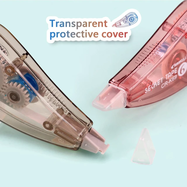 Alt view image 3 of 7 - Correction Tape 6-Pack, 3 Colors (Blue/Pink/Brown) | Smooth Application, Instant Dry, No Smudge