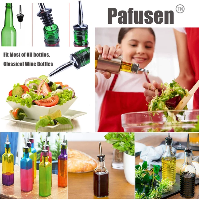 Alt view image 6 of 7 - 12 Pack Liquor Pour Spout With Dust Caps - Bottle Pourers for Alcohol, Olive Oil - Speed Pourers, Bar Bartender Accessories