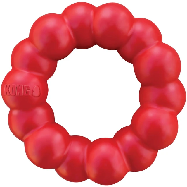 Main image of Ring, Natural Rubber Chew Toy for Dental Health, for Small/Medium Dogs | KONG Natural Rubber Ring Toy That Supports Healthy Chewing Habits, Dog Dental Health & Natural Play Instincts