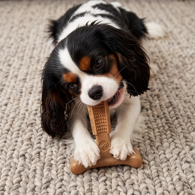 Alt view image 5 of 7 - Bam-Bones Plus T-Bone Dog Chew, Beef, 4in, 10-30 lb Heavy Chewers | Nylon & bamboo fiber; Moderate to heavy chewers; Dogs 10-30 lbs; Non-splintering; Textured dental nubs; Beef flavor