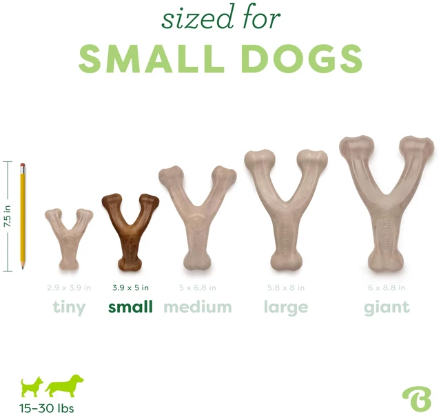 Alt view image 4 of 6 - Wishbone Dog Chew Toy for Aggressive Chewers, Real Bacon, Small | Durable, Super Chewer, Made in USA, Dog Bones, Long-Lasting, A Size for Every Dog, Keeps Them Busy