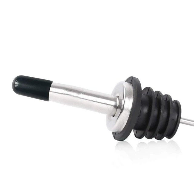 Alt view image 3 of 7 - 200Pcs liquor spout covers,Pourers Spouts Covers Dust Rubber Caps for Olive Oil Liquor Bottles (Black)