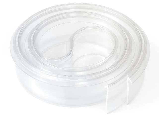 Main image of Shower Door Bottom Seal Clear Vinyl Shower Door Drip Sweep | Fit for Framed Shower Doors Angled T Drip Sweep - 36" Framed Shower Doors Bottom Seal