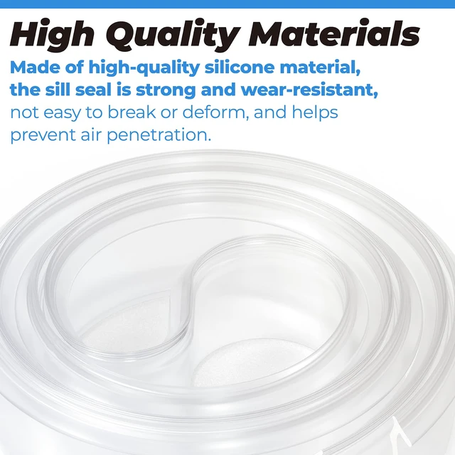 Alt view image 5 of 7 - Shower Door Bottom Seal Clear Vinyl Shower Door Drip Sweep | Fit for Framed Shower Doors Angled T Drip Sweep - 36" Framed Shower Doors Bottom Seal