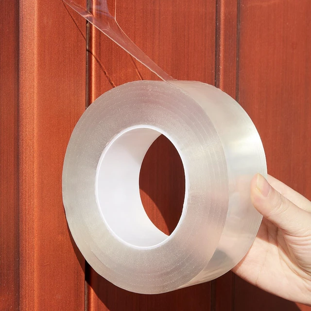 Main image of Transparent Window Weather Sealing Tape, 2-Inch x 33ft, Clear Window Draft Isolation Sealing Film Tape for Door Draft Stopper Adhesive Tape, Doors Windows and Shower Glass Gaps (2IN x 33FT)
