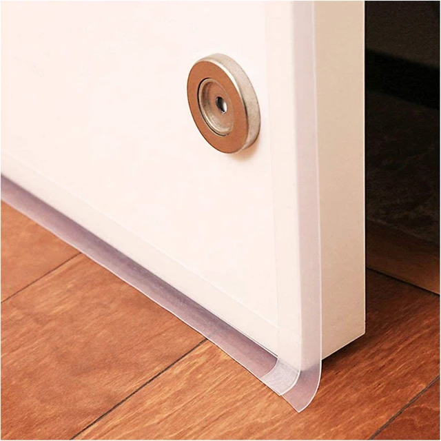 Alt view image 6 of 7 - Door Strip Bottom, House and Glass Shower Door Seal Strip for Side of Door(Transparent), 1" x 16.4'