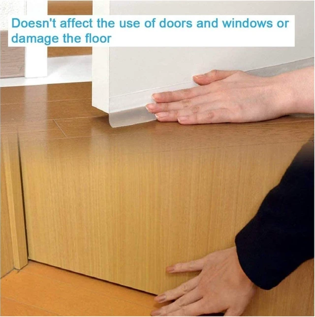 Alt view image 7 of 7 - Door Strip Bottom, House and Glass Shower Door Seal Strip for Side of Door(Transparent), 1" x 16.4'