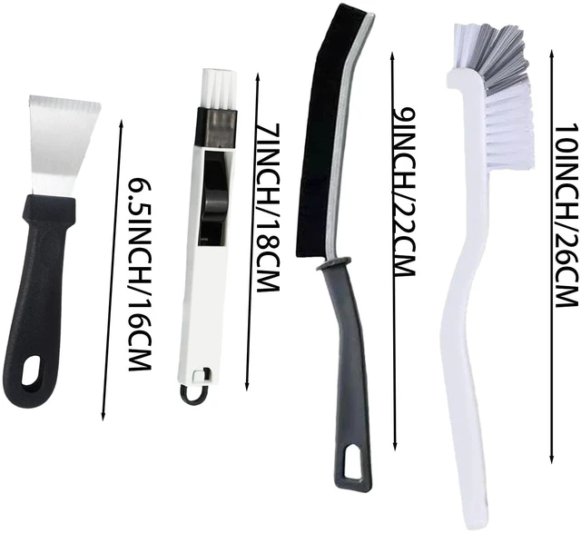 Alt view image 2 of 6 - 16 Pcs Crevice Cleaning Brush Set Multifunctional Hard Bristle Gap Cleaning Supplies Tool for Kitchen Window Track Grout Shower Cup Sink Corner Toilet Bathroom Cleaning Brushes Small Spaces