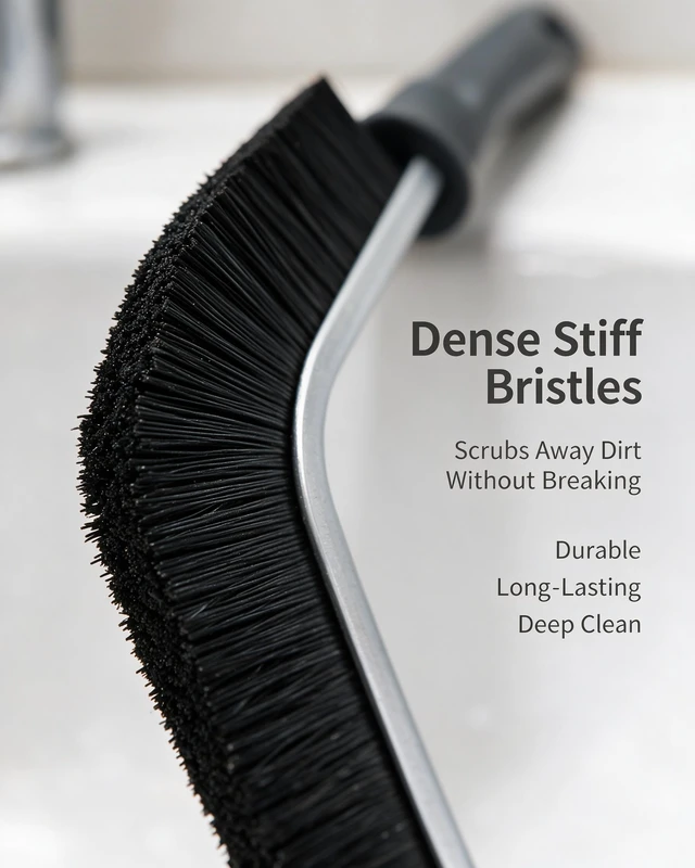 Alt view image 7 of 7 - Crevice Cleaning Brush,Gap Brush for Tile Grout Faucet Sink Toilet,3 Pack. | Fit for Cleaning Tile Grout, Kohler Faucets, Toto Toilets, Weber Grills and RVs.