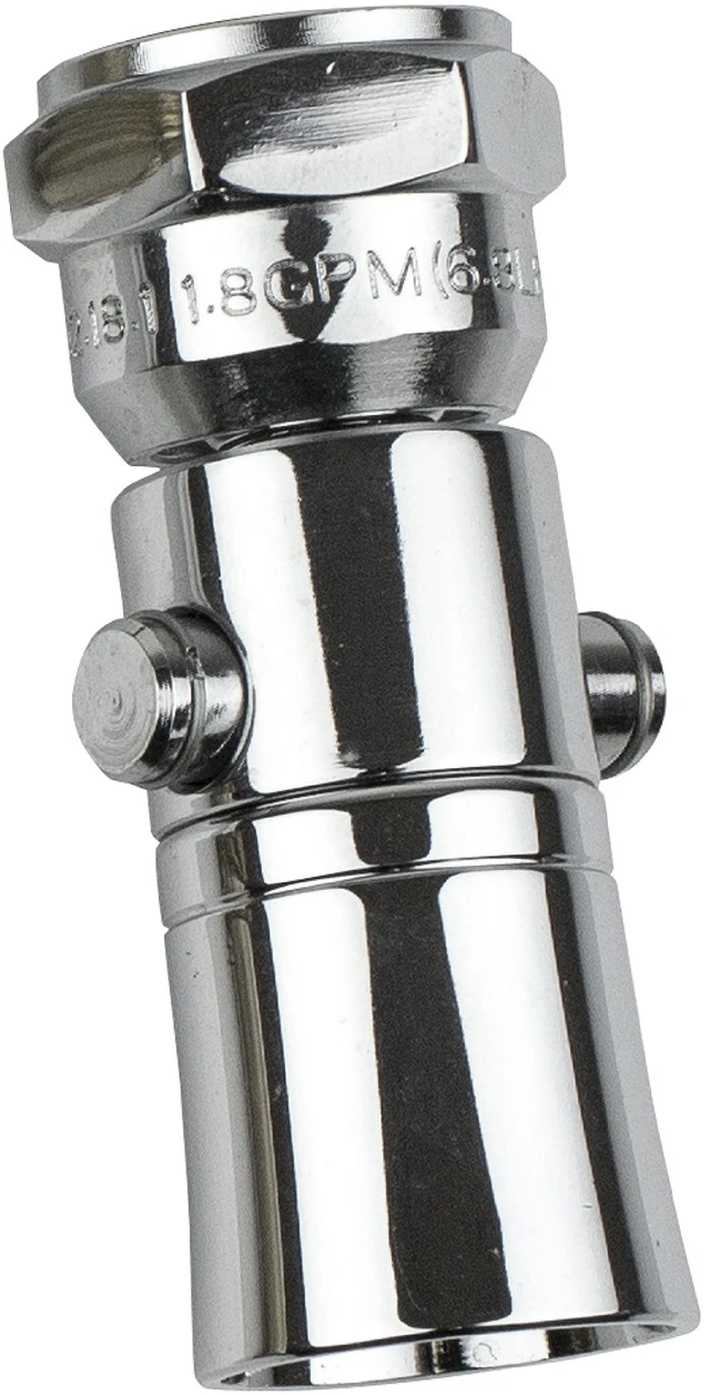Main image of 520 1100CP-18 Water Saving Showerhead with Push Button Flow Control, Chrome Plated Brass