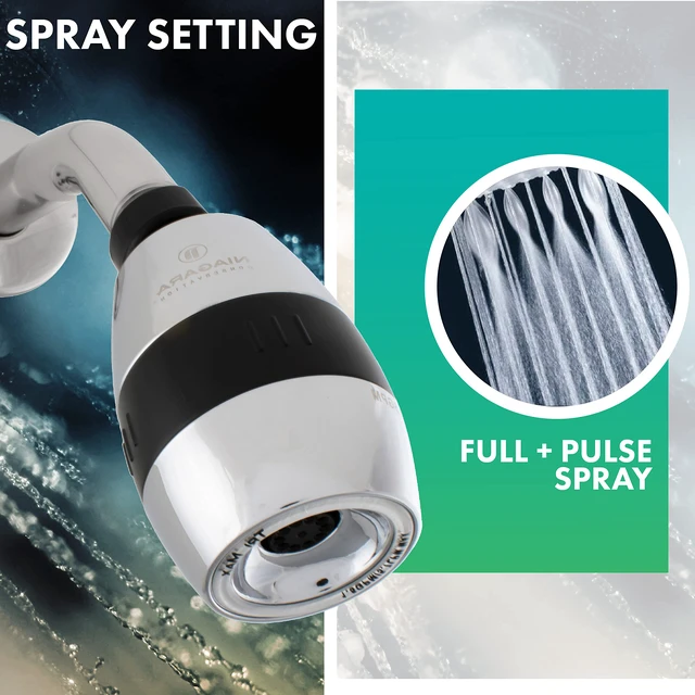 Alt view image 5 of 7 - N2615CH Tri-Max 1-Spray with 0.5-1.5 GPM 2-in. Wall Mount Adjustable Fixed Shower Head in Chrome, 1-Pack | Bathroom Shower Head Sprayer with Pressure Compensation