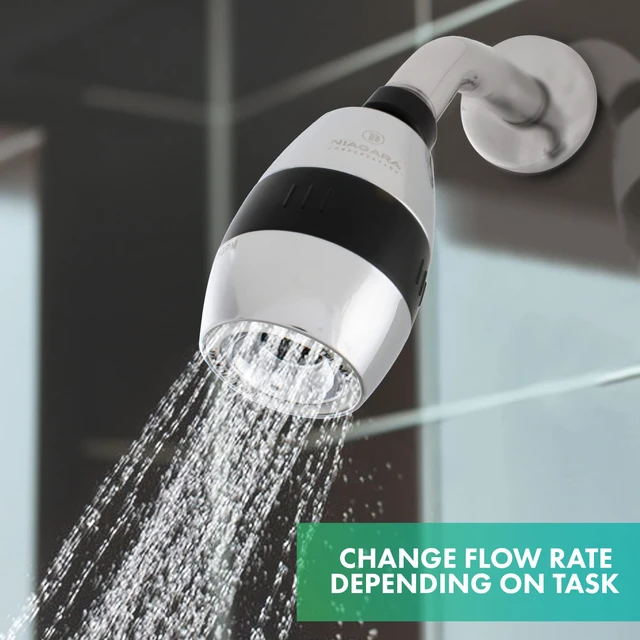 Alt view image 7 of 7 - N2615CH Tri-Max 1-Spray with 0.5-1.5 GPM 2-in. Wall Mount Adjustable Fixed Shower Head in Chrome, 1-Pack | Bathroom Shower Head Sprayer with Pressure Compensation
