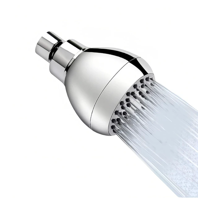 Main image of High Pressure Shower Head 3" Chrome - 360° Rotating Self-Cleaning Jets, Water Saving Flow Optimizer, Easy Install & Rustproof ABS, Spa Rainfall Spray for Adults/Elderly