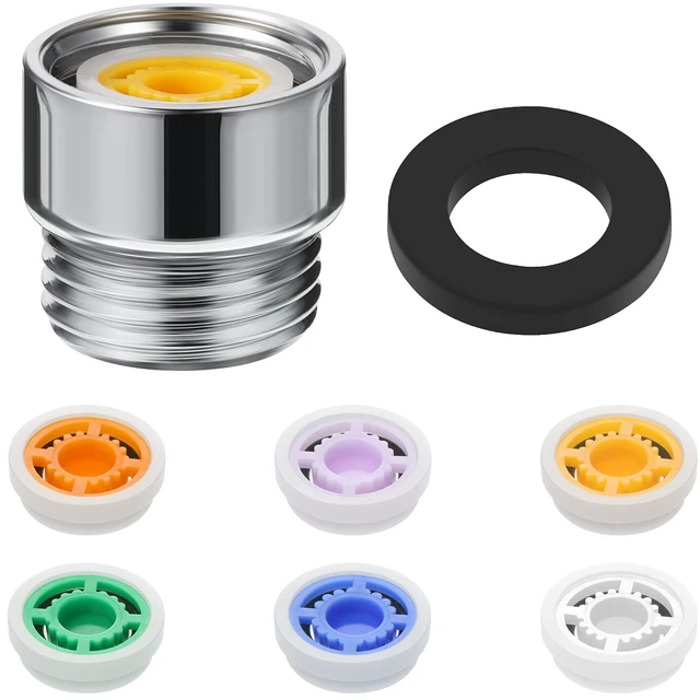 Main image of 1 Set Shower Head Flow Restrictor, 1.2/1.5/1.8/2/ 2.2/2.5 GPM | 1/2 Inch shower flow restrictor ,for Fixed Handheld and Shower Head,0.56 0.54 0.21 in