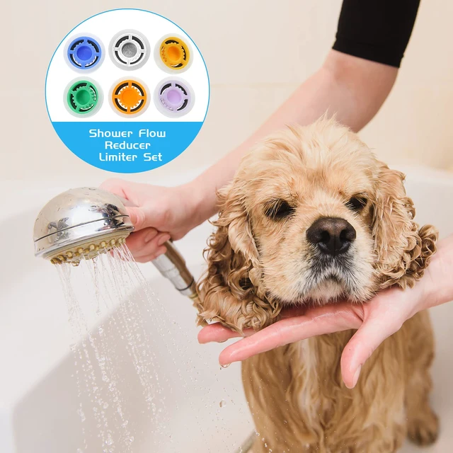 Alt view image 5 of 7 - 1 Set Shower Head Flow Restrictor, 1.2/1.5/1.8/2/ 2.2/2.5 GPM | 1/2 Inch shower flow restrictor ,for Fixed Handheld and Shower Head,0.56 0.54 0.21 in