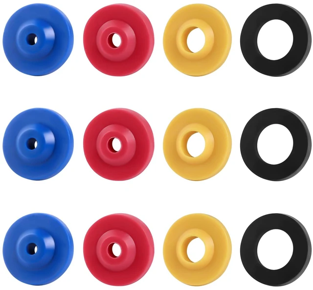 Main image of 12 Pieces Silicone Shower Head Flow Restrictor Shower Flow Restrictor 4 Specifications Water Flow Restrictor for Various Standard Shower Head Handheld Showers