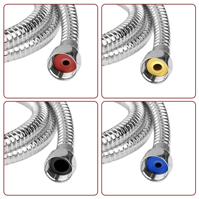 Alt view image 4 of 7 - 12 Pieces Silicone Shower Head Flow Restrictor Shower Flow Restrictor 4 Specifications Water Flow Restrictor for Various Standard Shower Head Handheld Showers