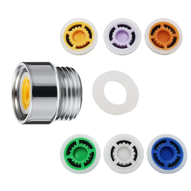 Alt view image 2 of 6 - 7PCS Shower Flow Reducer Limiter Set,Control Valves Shower Water Flow Restrictor for Water Saving Fixed Shower Head or Handheld Shower