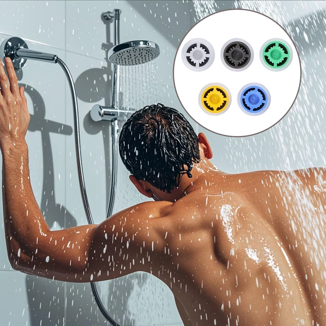 Alt view image 6 of 7 - 20pcs Multi Color Shower Head Flow Restrictors, Plastic GPM 1.5/1.8/2.0/2.5/3.0 Water Saver Faucet Adapters Shower Head Flow Limiter Water Pressure Reducer for Bathroom Toilet