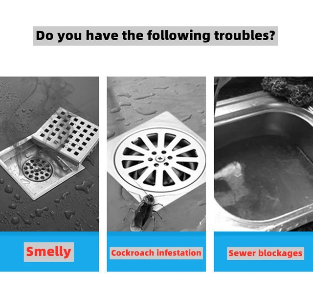 Alt view image 3 of 7 - Tub Stopper Silicone Floor Drain Anti-Odor Mat, Silica Gel Drain Plugs, Anti-Odor Deodorizing Cover, Kitchen Seal, Sewer Deodorization 2Pieces Suitable for Kitchen, Bathroom and Laundry