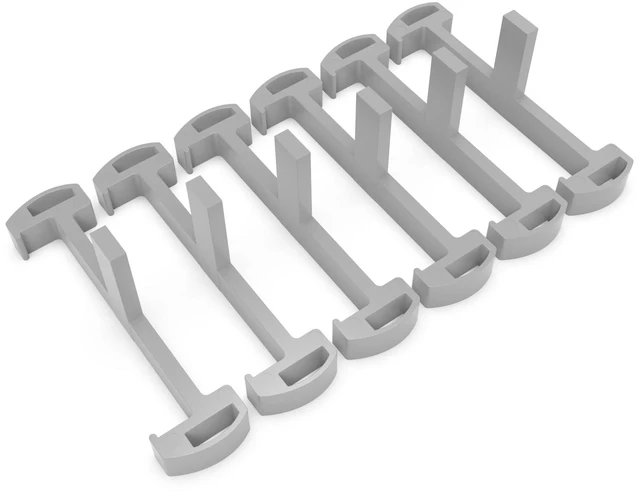 Main image of Plastic Clip for Linear Shower Drain, Tile Tray Supporter, Grey, 6 PCS | Shower Drain Clips, Gray Plastic Clip, for HTOH 2-in-1 Tile-Insert Linear Shower Drain & Bathroom Drain