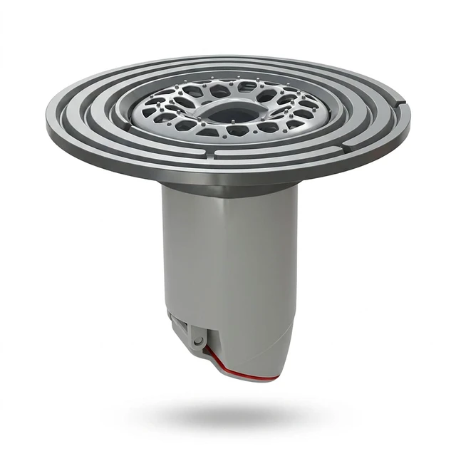 Main image of Magnetic Drain Insert with Hair Catcher, Odor Stopper & Backflow Preventer | Selfsealing magnetic drain insert blocks odors & backflow, catches hair and debris. Fits 1.9"-3.9" bathroom drain openings