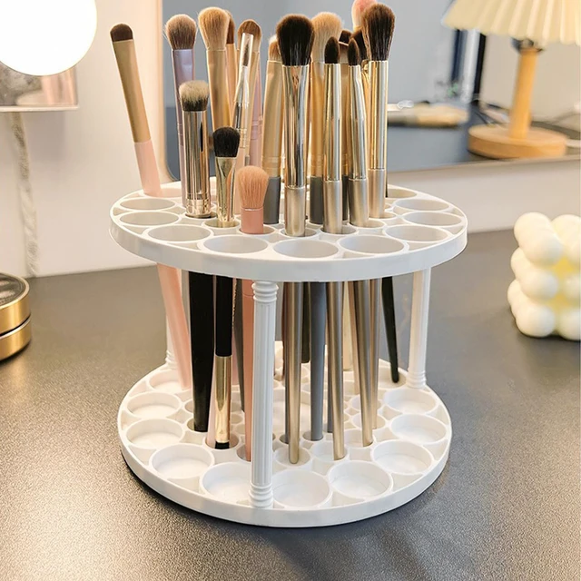 Alt view image 6 of 6 - Makeup Brush Holder, 46 Slots, Make Up Brush Organizer for Vanity (1)