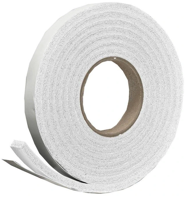Main image of R338WH Sponge Rubber Foam Tape 3/8in Wide x 3/16in Thick x 10ft Long, White